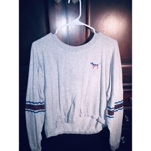 Gray PINK 4th of July Long Sleeve Shirt Medium